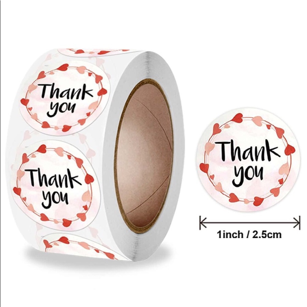 500 pcs "Thank You" Stickers